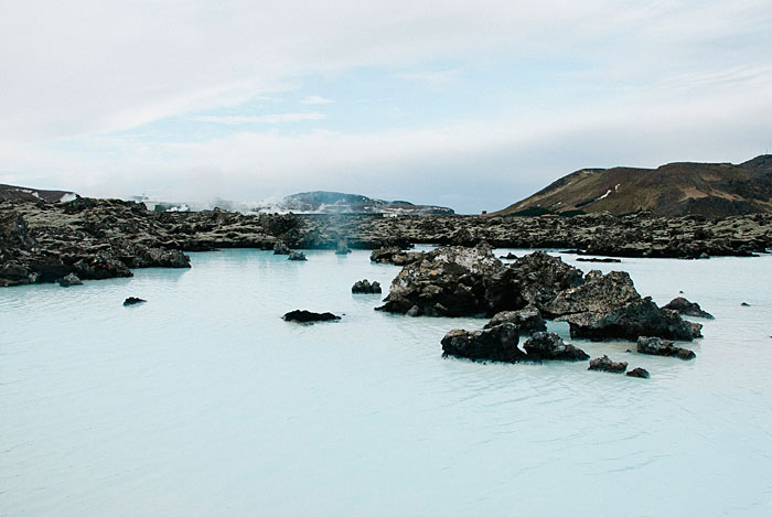 Just outside the Blue Lagoon spa